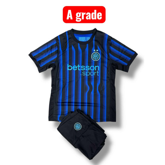 Inter Milan home kit jersey and shorts 2025-26