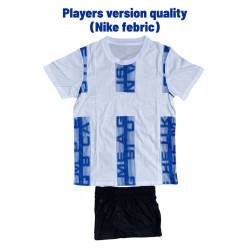 TEAM JERSEY SET PLAYERS VERSION QUALITY  WHITE BLUE