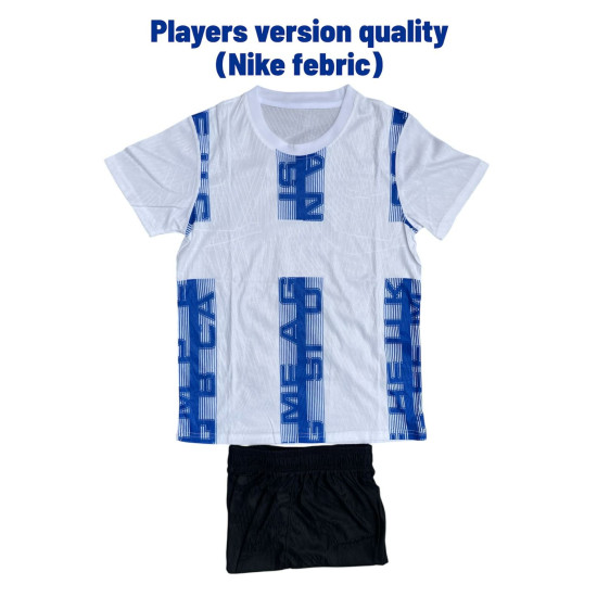 TEAM JERSEY SET PLAYERS VERSION QUALITY  WHITE BLUE