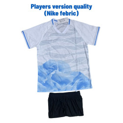 TEAM JERSEY SET PLAYERS VERSION QUALITY  WHITE BLUE