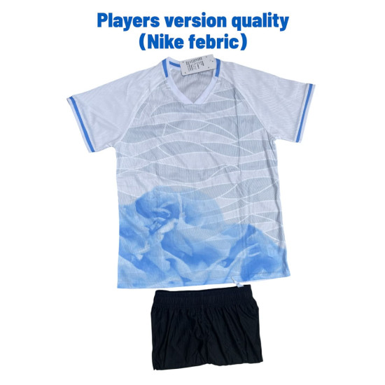 TEAM JERSEY SET PLAYERS VERSION QUALITY  WHITE BLUE